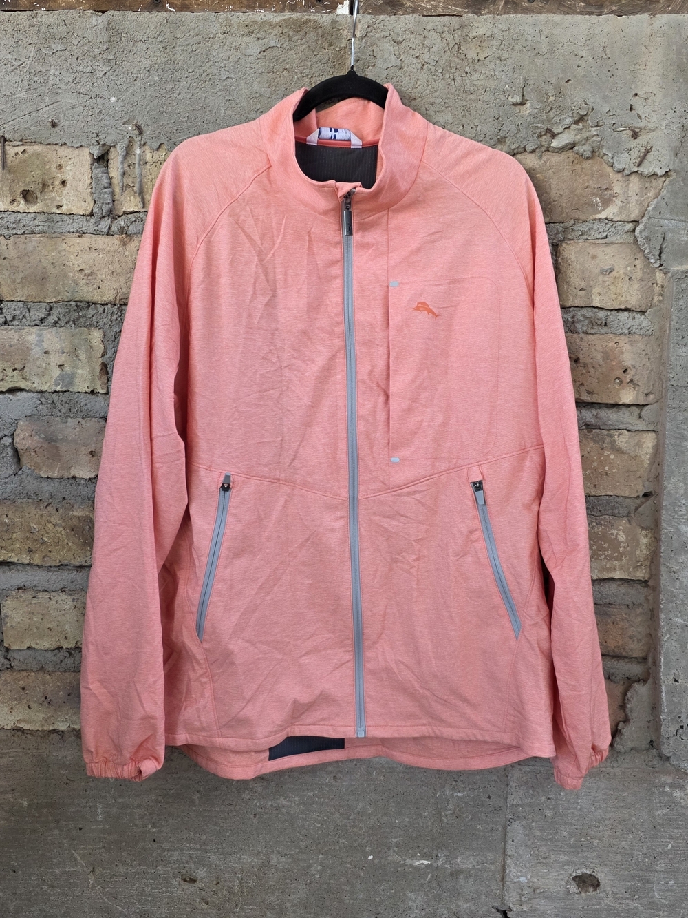 Tommy Bahama Men's On Par Pro Performance Jacket XL Heather Coral